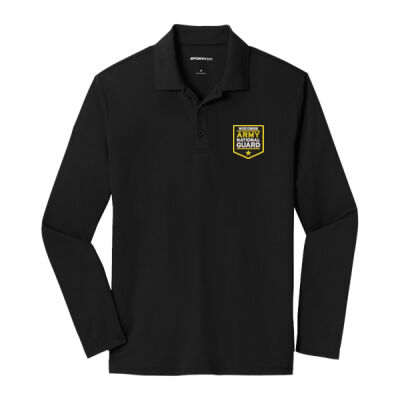 WI National Guard - PosiCharge ® RacerMesh ® Long Sleeve Polo - ST640LS Thumbnail