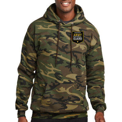 WI National Guard - Core Fleece Camo Pullover Hooded Sweatshirt -PC78HC Thumbnail