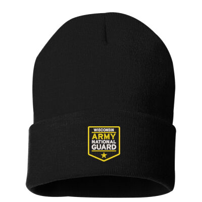 WI National Guard - 12" Solid Cuffed Beanie Thumbnail