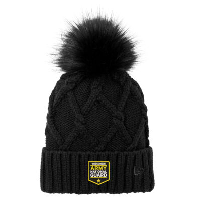 WI National Guard - Faux Fur Pom Beanie Thumbnail